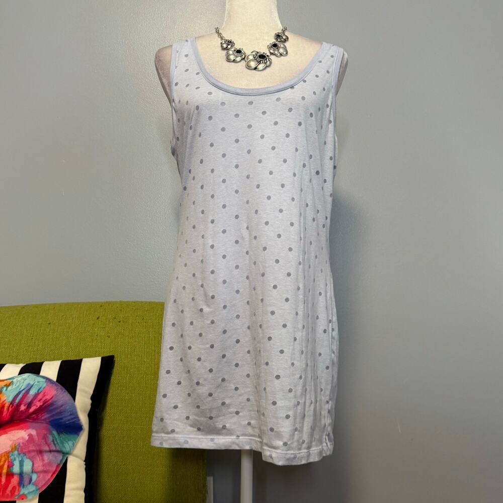 Victorias Secret Pink Polka Dot Tunic Tank Top